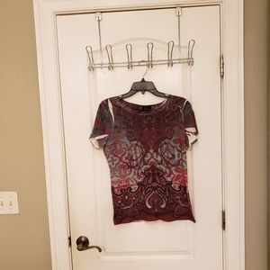 Wine, multi colored Top